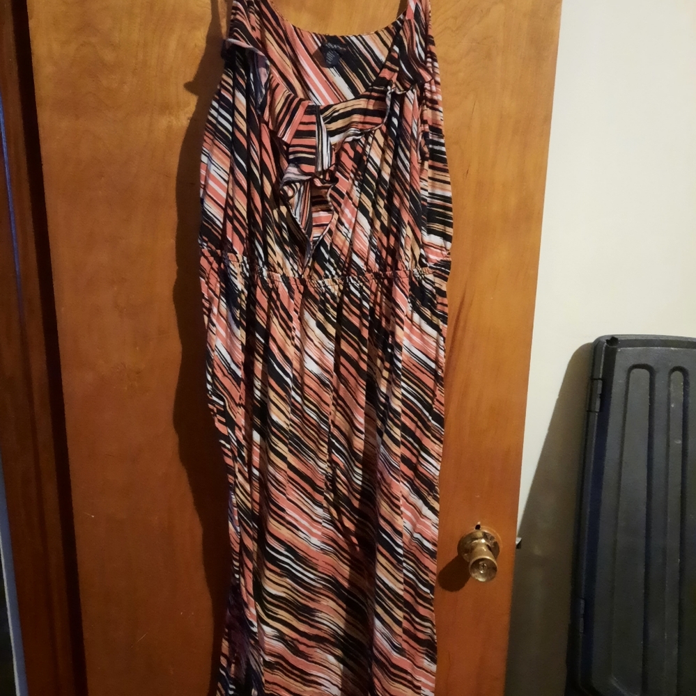 Faded Glory orange and black dress